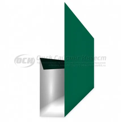 Фото №0 Финишная планка (евробрус) RAL 6005 (Зеленый мох)