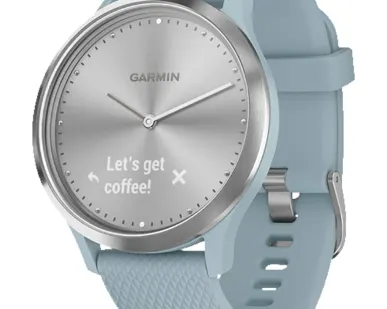 фото Часы Garmin vivomove HR Sport Silver with Seafoam Silicone морская пена