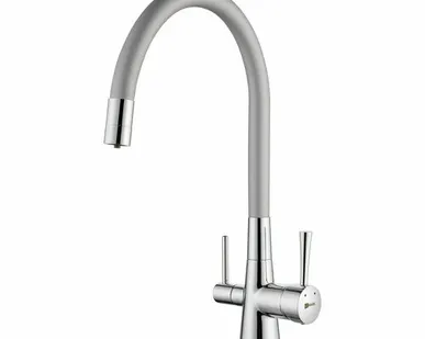 фото Смеситель Lemark Comfort LM3075С-Silver для кухни с гибким изливом, с подключением к фильтру с питьевой водой