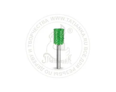 фото 3C14SE-50 - Цилиндр, плоский верх, Ø хвостовика 3мм, Ø фрезы X 6,35мм, L фрезы 12,7мм (coarse) SUB-3