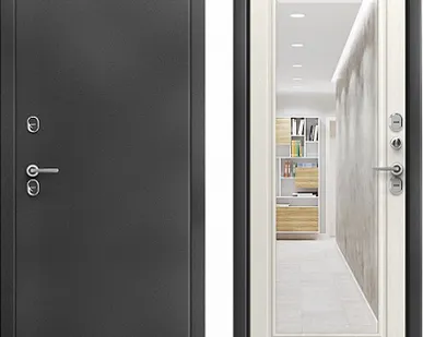 фото Берлога сибирь 3к термо антик серебро "шайн" зеркало с терморазрывом с фацетом дуб филадельфия крем