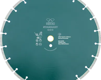 фото Диск алмазный KEOS Standart сегментный (бетон) 400мм/25,4/20 (DBS02.400)