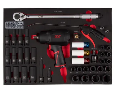 фото Набор пневмоинструмента 1/2 quot; с принадлежностями, ложемент, 41 предмет MIGHTY SEVEN NC-4255QA