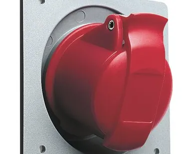 фото Розетка панельная с наклоном 16A, 3P+N+E, 380V, IP44 (CEW 416 RAU6) 2CMA193235R1000 ABB