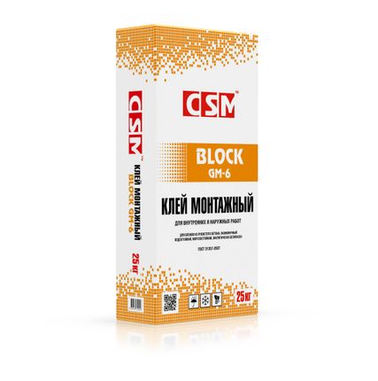 Фото №0 Монтажный клей CSM «BLOCK» зима