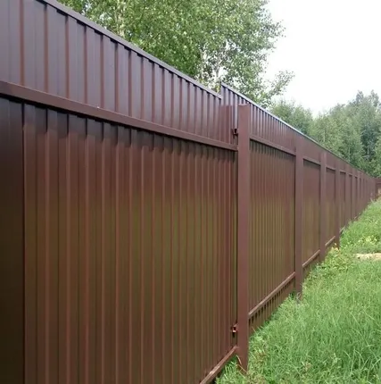 Фото №0 Установка забора "Профлист-Евроштакетник"