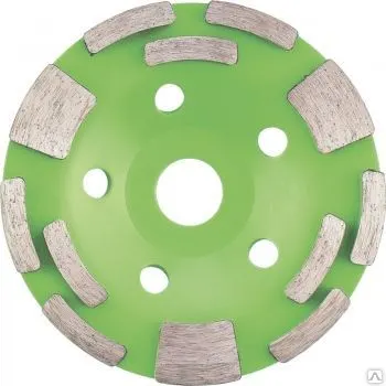 Фото №0 Чашка алмазная 125*22 сегм.двухрядная Комб. Сибртех-72958