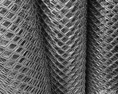 фото Сетка рабица оцинкованная 1,5х10; 55х55х1,4