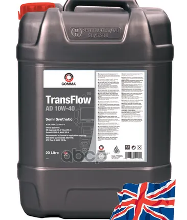 Фото №0 Масло моторное полусинт. 10W40 TransFlow AD 20л COMMA - TFAD20L COMMA арт. TFAD20L