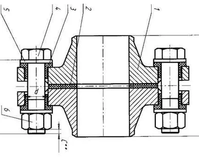 фото Изолирующее фланцевое соединение (ИФС) Ду 20 Ру 16 ИФС-000.0000.00 СБ