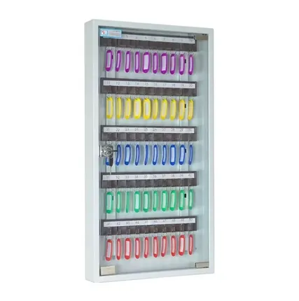 Фото №0 Ключница КЛ-50С б со стеклянной дверкой (с брелками)