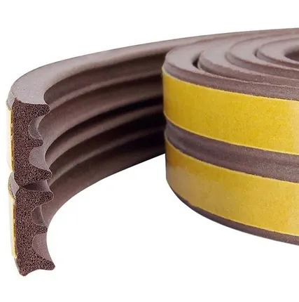 Фото №0 Уплотнитель самоклеящийся E150 4x9мм, коричневый 4Walls 150м