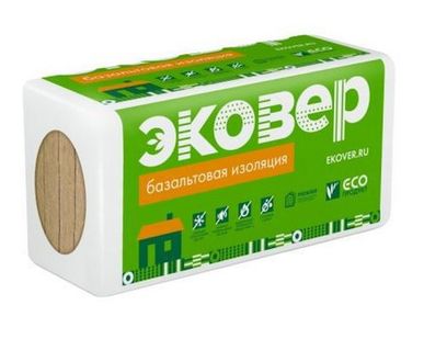 фото Каменная вата ЭКОВЕР Кровля 135кг/м3 1000x600х100мм 3шт 1,8м2 (0,18м3)