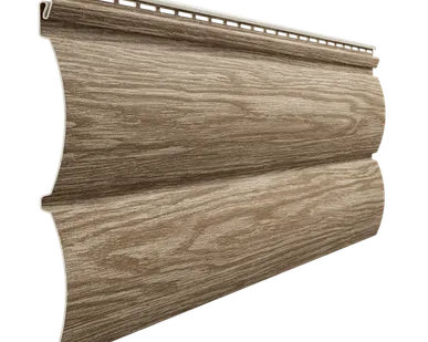 фото Сайдинг Docke Блок-Хаус D4.7T Кедр Деке LUX под дерево