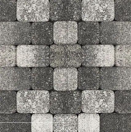 Фото №0 Тротуарная плитка Выбор Классико Гранит Листопад, 40 мм 2 камня Антрацит