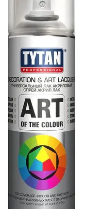 Фото №0 Лак TYTAN Краска аэрозольная TYTAN Professional colour 0,4 л лак бесцветная глянцевая