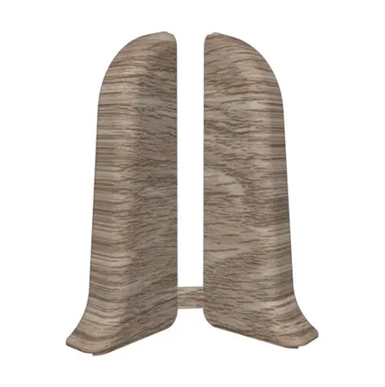 Фото №0 Заглушка для плинтуса левая, дуб мокко