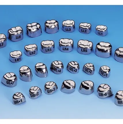 Фото №0 Коронки из нержавеющей стали, второй верхний левый моляр р7 E-UL-7