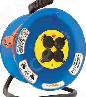 фото Удлинитель на катушке с заземлением и степенью зашиты IP-44 Universal Unive