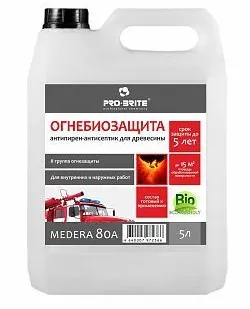 фото Огнебиозащита до 5 лет Medera 80 А (5 л) 2-я Группа огнезащиты