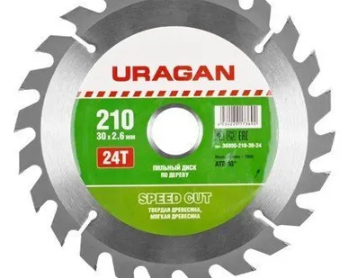 фото Диск пильный Uragan 36800-180-30-20
