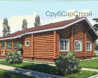 фото Сруб из оцилиндрованного бревна 240мм. "Дом Шабатин"