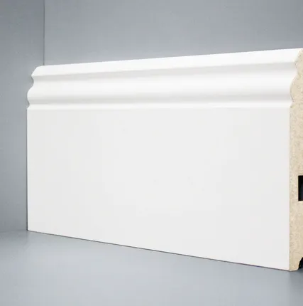 Фото №0 Плинтус Deartio МДФ Белый U105 (150мм)