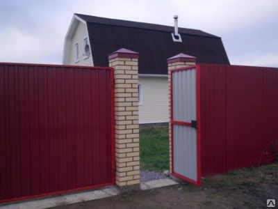 Фото №0 Заборы из профнастила