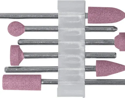 Фото №0 Шарошки для шлифовки изделий из стали и цветных металлов, алюминий-оксидные, мини, набор 6 шт.