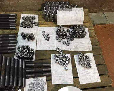 фото Гайка фланцевая по чертежам заказчика ASME B 18.2.2, ОСТ 26-2041-91