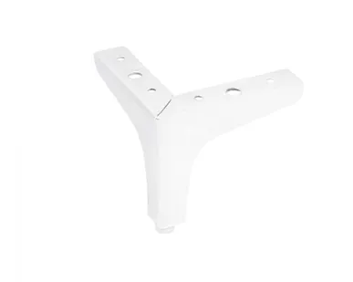 фото Опора меб. мет. h100 угловая белый AKS