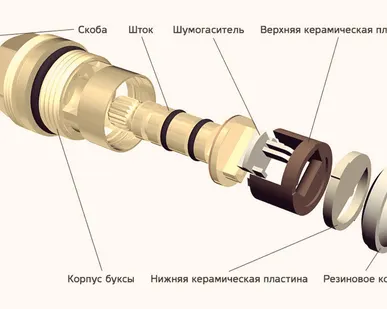 фото Кран-букса 1/2" керамическая квадрат