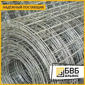 Фото №0 Сетка кладочная 5 мм 0,5х1,5 м ГОСТ 23279-2012 ячейка 50 мм