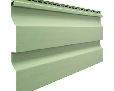 фото Сайдинг Docke Корабельный брус D4.5D Киви Деке Premium виниловый