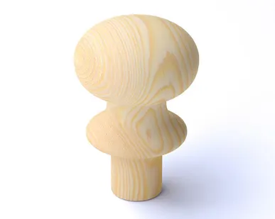 фото Шар с ножкой "Круглый" * * 80 мм сорт Экстра сосна Арелан