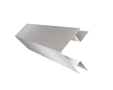 фото Планка угла внешнего сложного Экобрус Grand Line 0,45 PE с пленкой RAL 9003 сигнальный белый