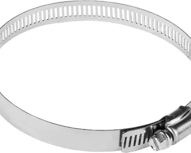 фото Хомуты нерж. сталь просечная лента 12,7мм, 91-114мм, 50шт ЗУБР Профессионал