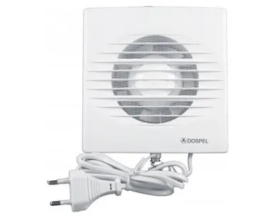 фото Осевой вентилятор STYL 200 WP Dospel WP с шнурковым выключателем и электрокабелем.