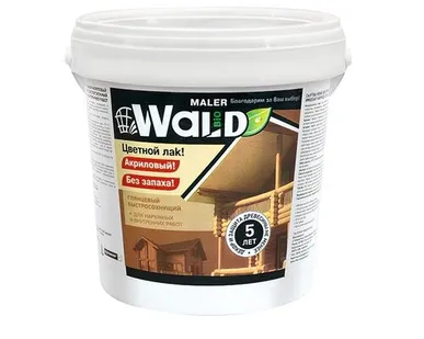 фото Лак акриловый WALD по дереву бесцветный 1л
