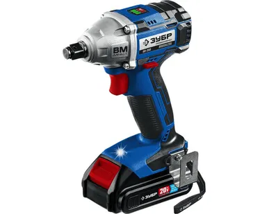 фото Гайковерт аккумуляторный ударный Зубр 2 АКБ (2Ач) GB-250-22