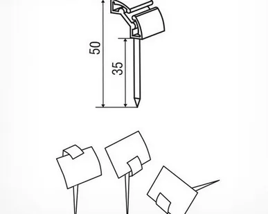 фото Иголка черная MINISTICK, цвет черный