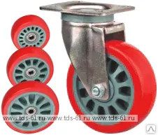 фото Колесо поворотное с площадкой LEMA LM FC2-TPU-100-170-6