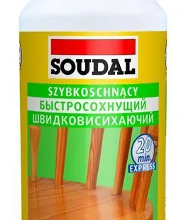 фото Быстросохнущий клей для дерева 64А Soudal на основе ПВА дисперсии 12*250 мл