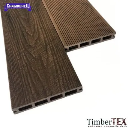 Фото №0 Террасная доска из ДПК Timbertex "Vintage" цвет: Кедр, 150x25 мм (цена м2)