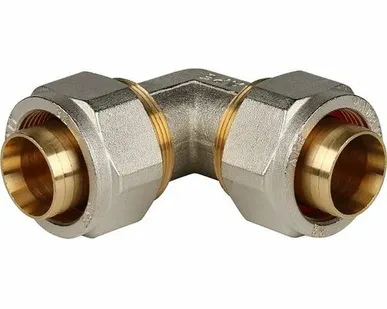 фото Угольник STOUT 90° 32x32 для металлопластиковых труб винтовой