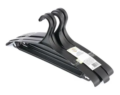 фото Вешалка-плечики МИ_Elfe 92907 пл.д/в од.470мм черная р 52-54,5шт/уп