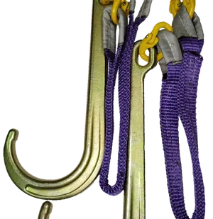 фото Строп текстильный V-образный с J-крюками, 1200 мм, 2500 кг