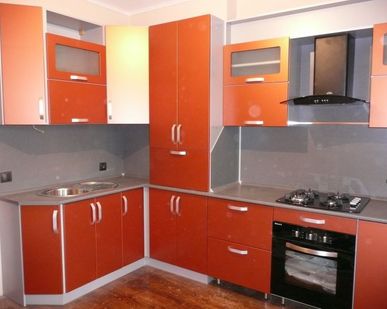 фото Кухонный гарнитур с газовым котлом К-1