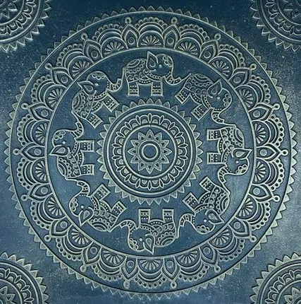 Фото №0 Чугунная плитка "Слоники"