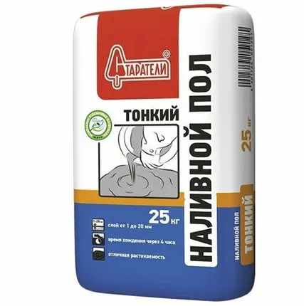 Фото №0 Наливной пол "Старатели" тонкий самонивелирующийся(1-20 мм) 25 кг (1/49)